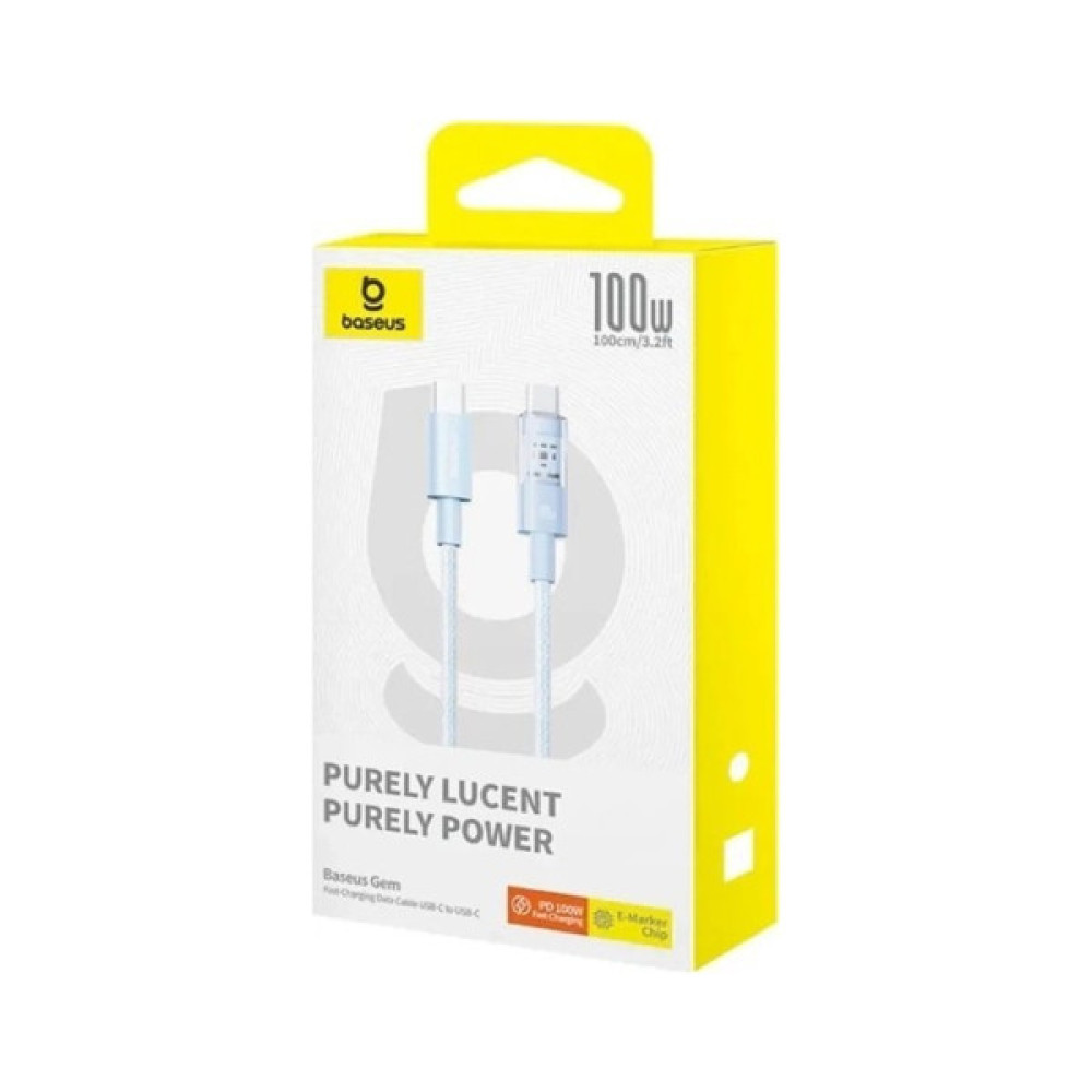 Дата кабель USB-C to USB-C 1.0m 100W blue Baseus (1167203)