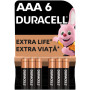 Батарейка Duracell AAA лужні 6 шт. в упаковці (5000394107472 / 81483511) Батарейка Duracell AAA лужні 6 шт. в упаковці (5000394107472 / 81483511)