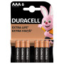 Батарейка Duracell AAA лужні 6 шт. в упаковці (5000394107472 / 81483511) Батарейка Duracell AAA лужні 6 шт. в упаковці (5000394107472 / 81483511)