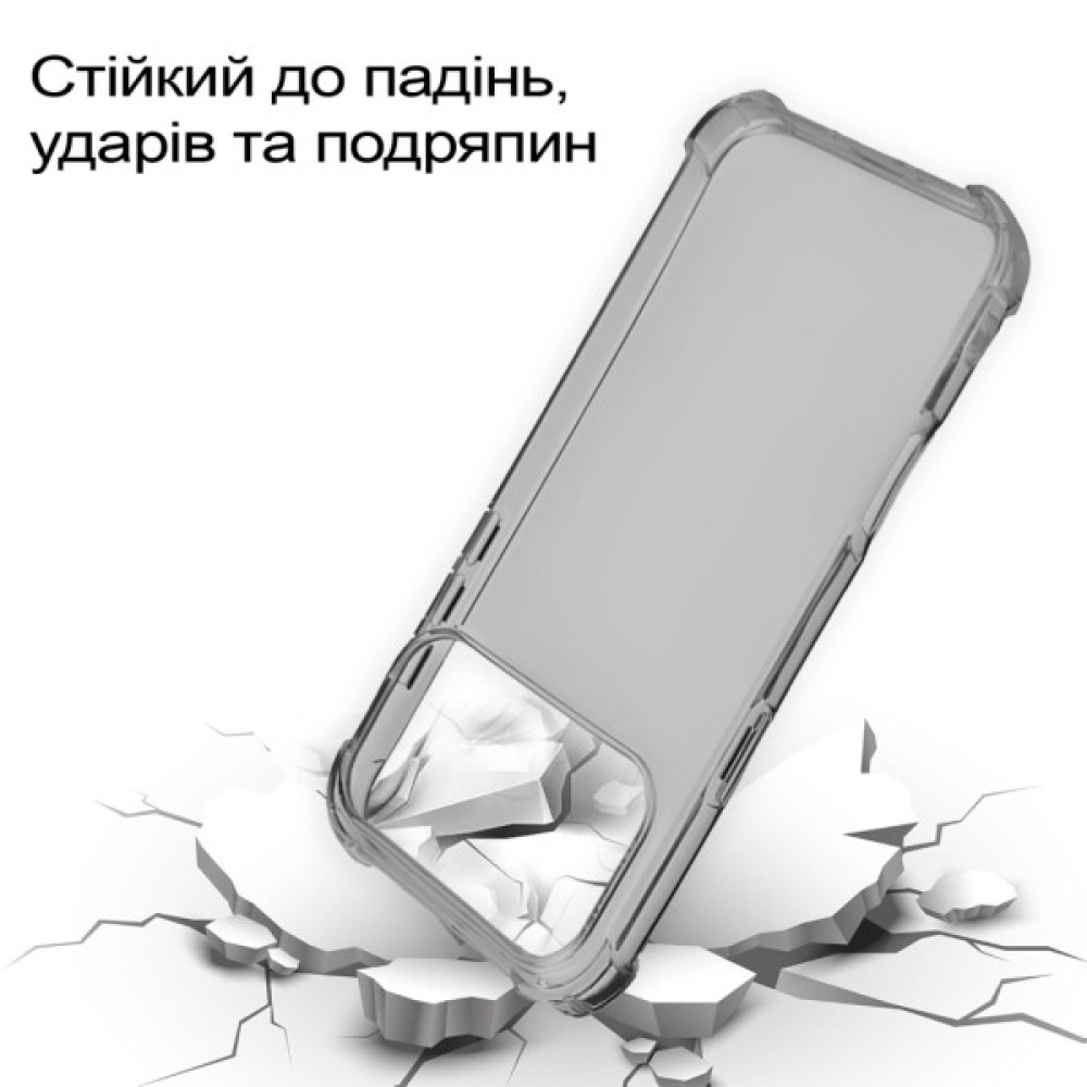 Чохол до мобільного телефона BeCover Anti-Shock Apple iPhone 17 Pro Max Grey (713800)