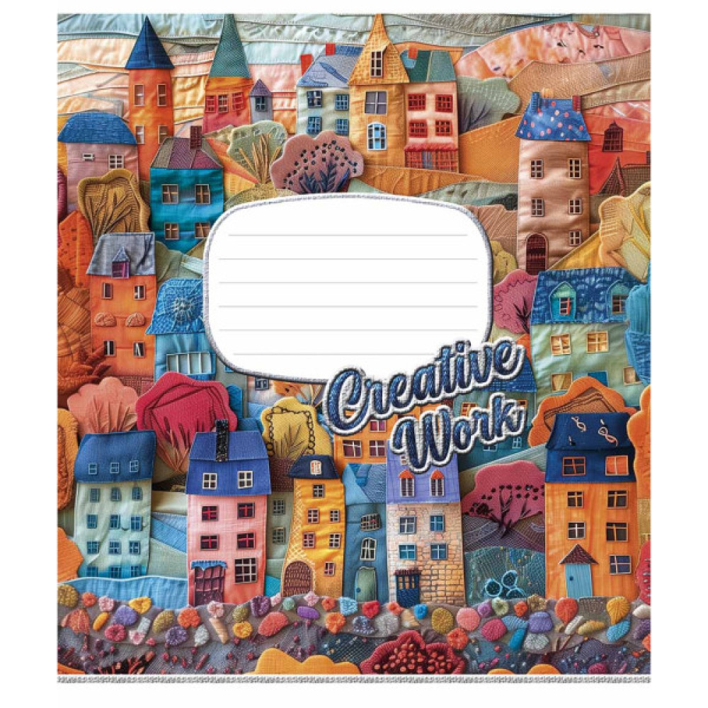 Зошит Школярик Creative work 18 аркушів клітинка (018-3537K)