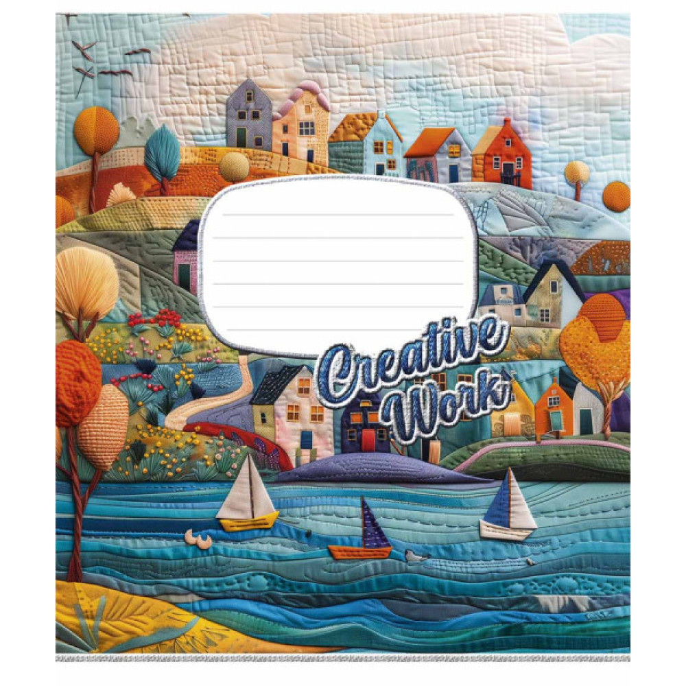 Зошит Школярик Creative work 18 аркушів клітинка (018-3537K)