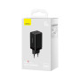 Зарядний пристрій Baseus 2xUSB-C 65W + 1xUSB GaN + cable USB-C to USB-C 100W 1.0m black (CCGP120201)