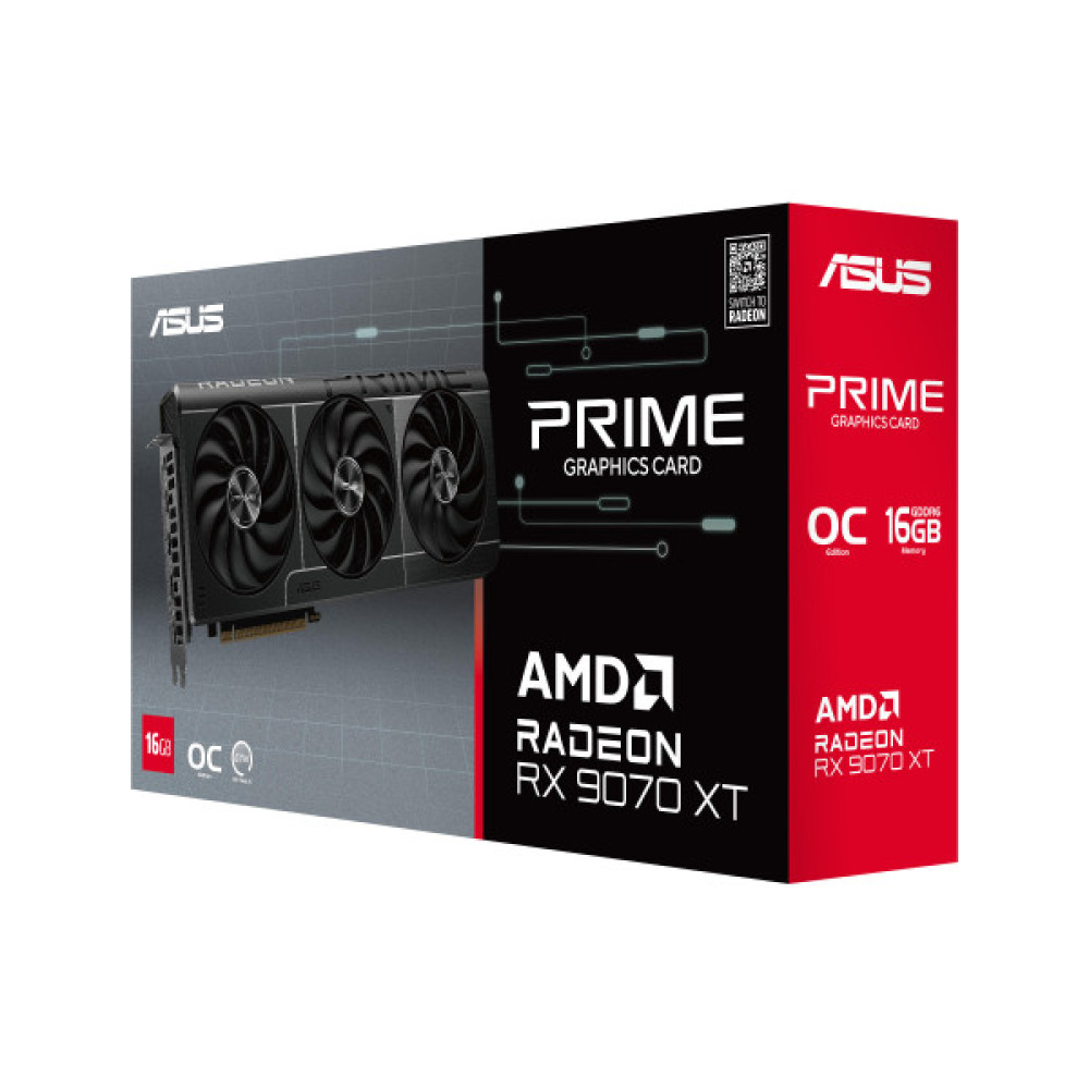 Вiдеокарта ASUS Radeon RX 9070 XT 16GB GDDR6 OC PRIME-RX9070XT-O16G