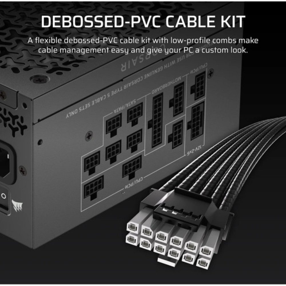 Блок живлення Corsair 1000W RM1000x Shift ATX 3.1 (CP-9020300-EU)