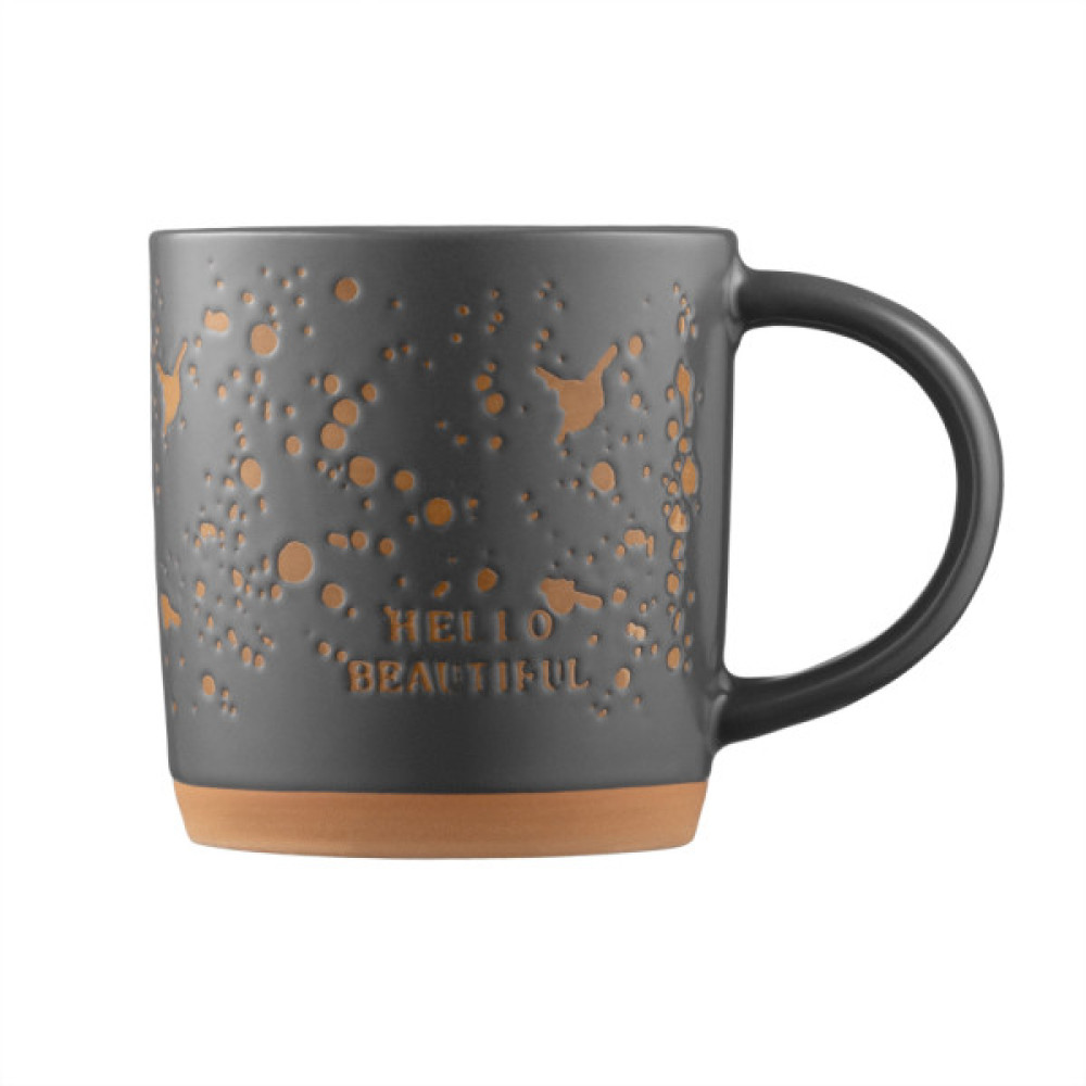 Чашка Ardesto Alda, 365мл, кераміка, сірий (AR3497)