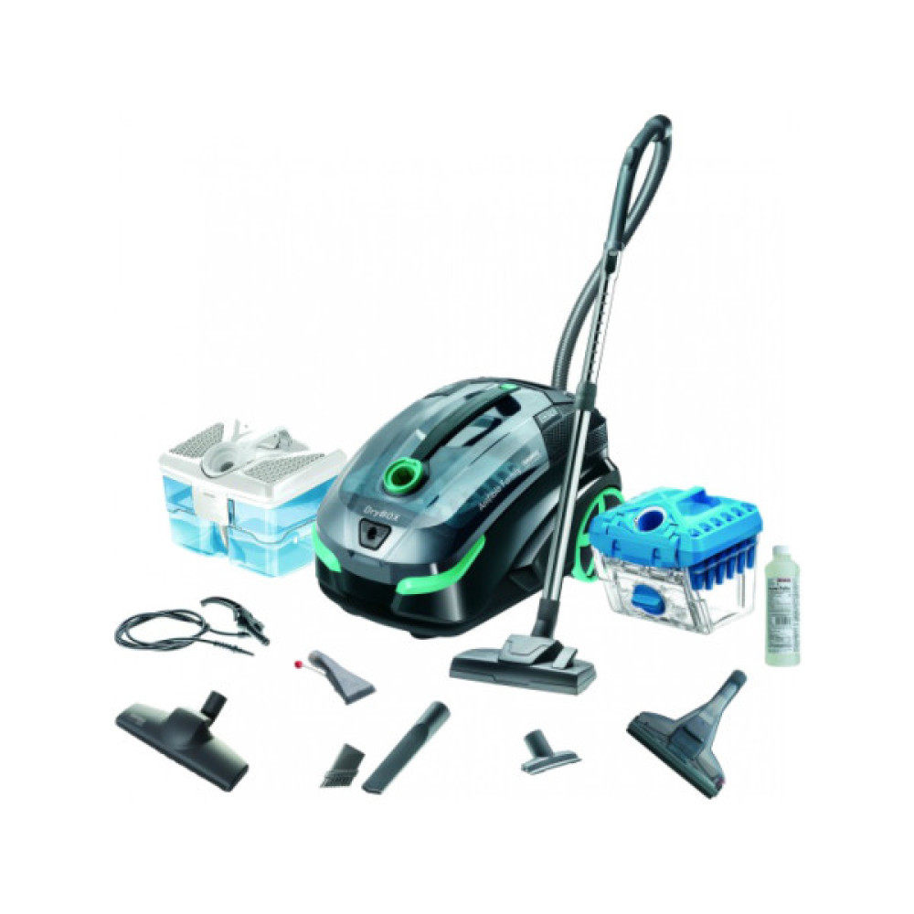 Пилосос Thomas миючий Amfibia Family, 1700Вт, конт пил -1,8л, вода -2,6л, HEPA 13, Aqua-Box, салатовий