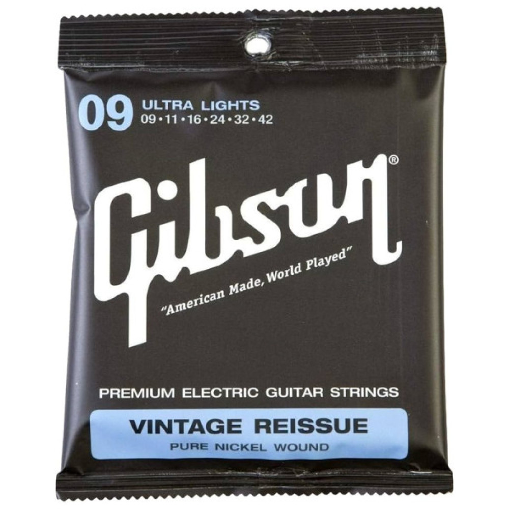 Струни для гітари Gibson SEG-VR9 Vintage Reissue Pure Nickel Wound (09-42) (A001560)