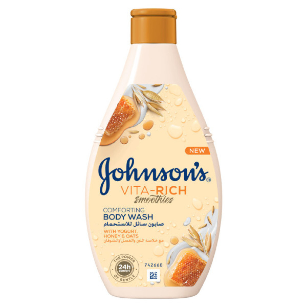 Гель для душу Johnson's Vita-Rich Доглядальний з йогуртом, вівсом і медом 250 мл (3574661509211/3574661385631)