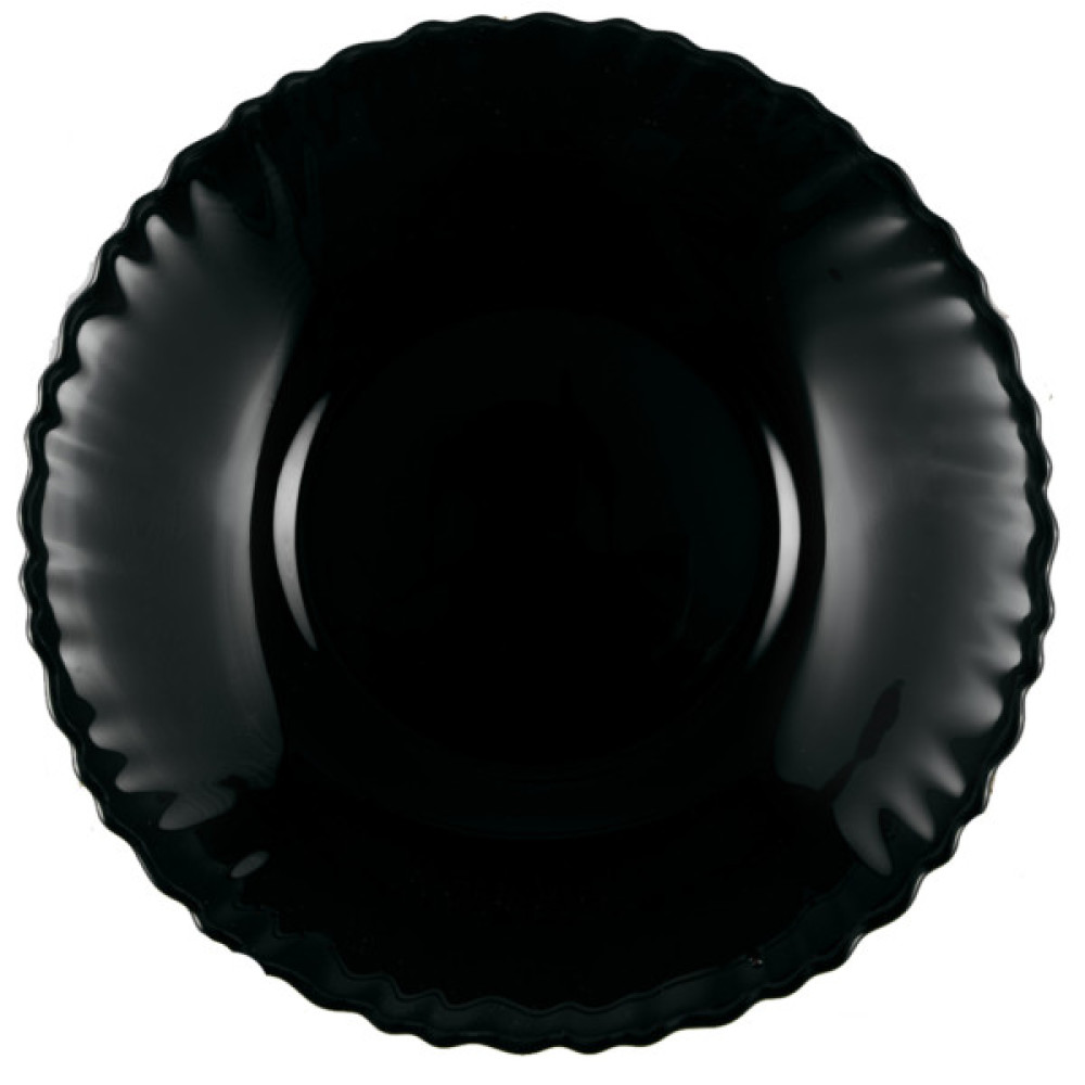 Тарілка Vittora Black Wave хвиляста супова 21,5 см (V-215Wbl)