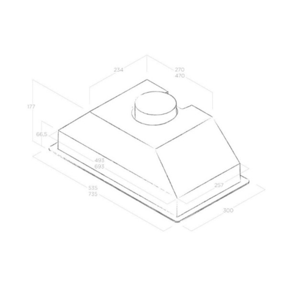 Витяжка кухонна Elica CT17 S IX/A/72