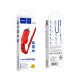 Дата кабель USB 2.0 AM to Lightning 1.0m 2.4A nylon X59 red HOCO (6931474744876) Дата кабель USB 2.0 AM to Lightning 1.0m 2.4A nylon X59 red HOCO (6931474744876)