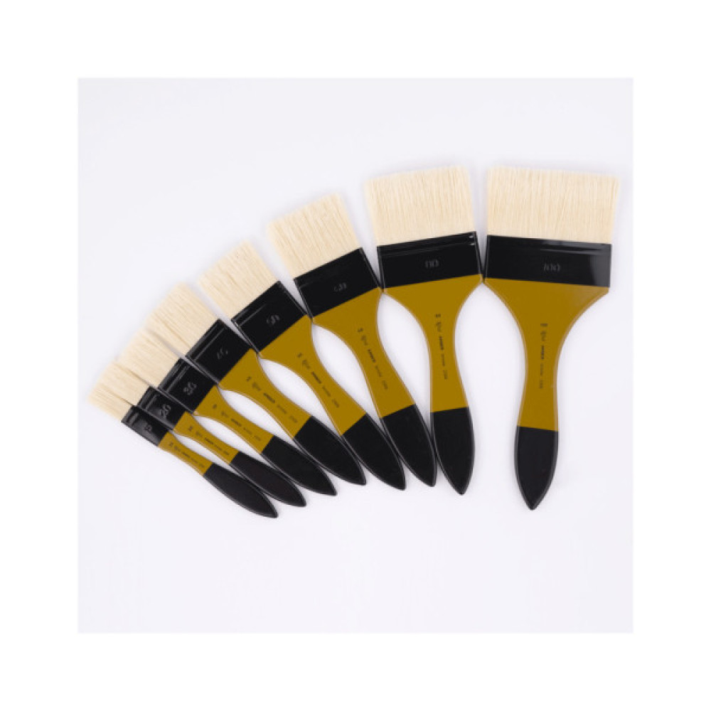 Пензлик для малювання Rosa Щетина флейц, AMBER 2306, №15 (4823098533559)