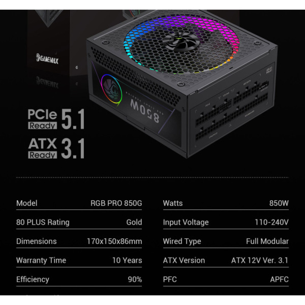 GAMEMAX RGB PRO 850G