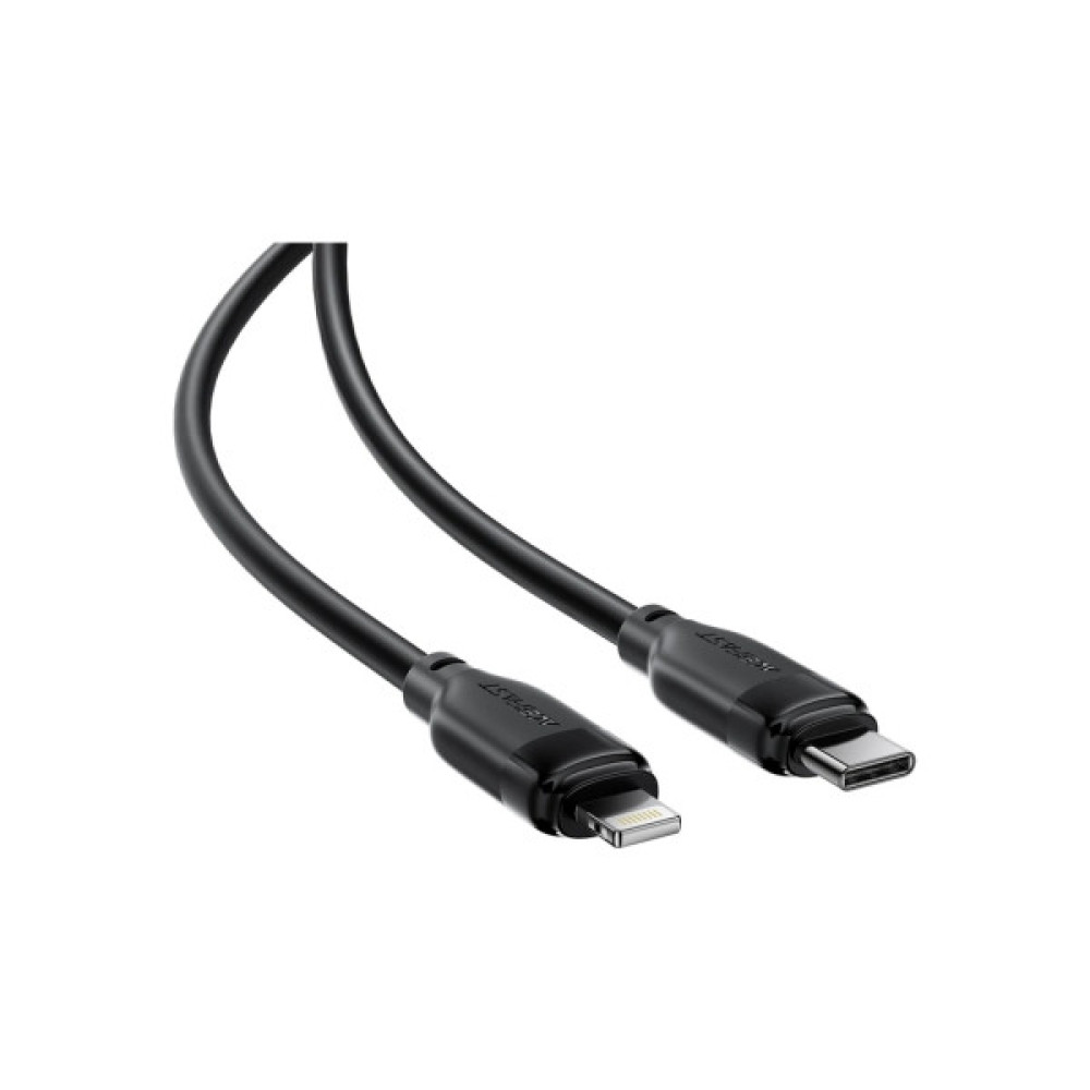 Дата кабель USB 2.0 AM to Lightning 2.0m 30W TPU black Acefast (6974316286288)