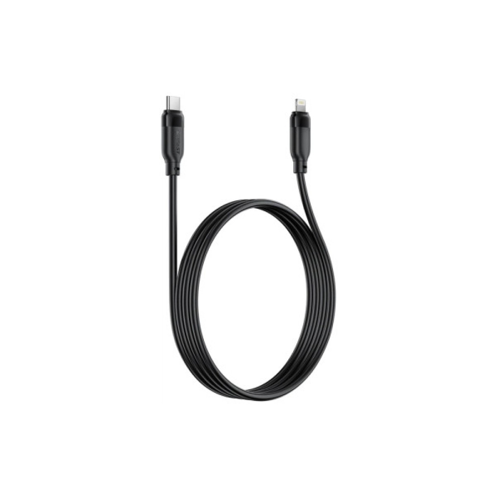 Дата кабель USB 2.0 AM to Lightning 2.0m 30W TPU black Acefast (6974316286288)