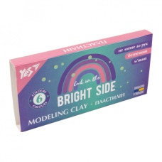 Пластилін Yes Glamour 6 кольорів 120 г (540640)