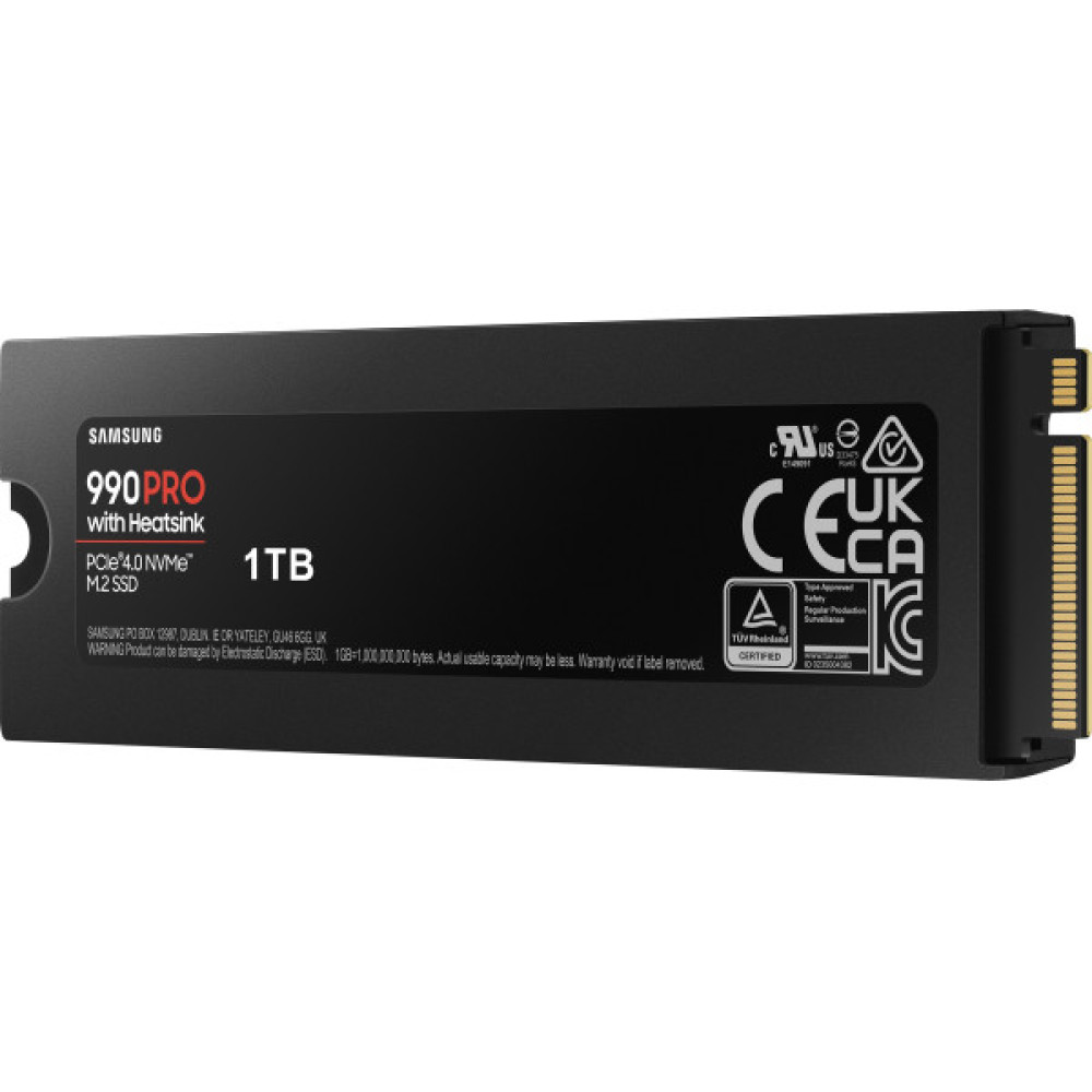 Накопичувач SSD Samsung M.2 1TB PCIe 4.0 990PRO + радіатор