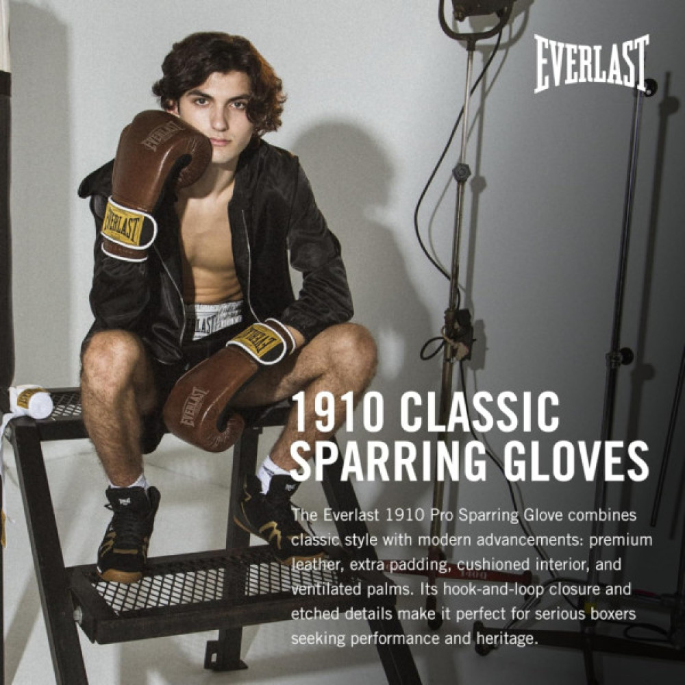 Боксерські рукавички Everlast 1910 Classic Training Glove P00002501 коричневий 12 унцій (009283610302)