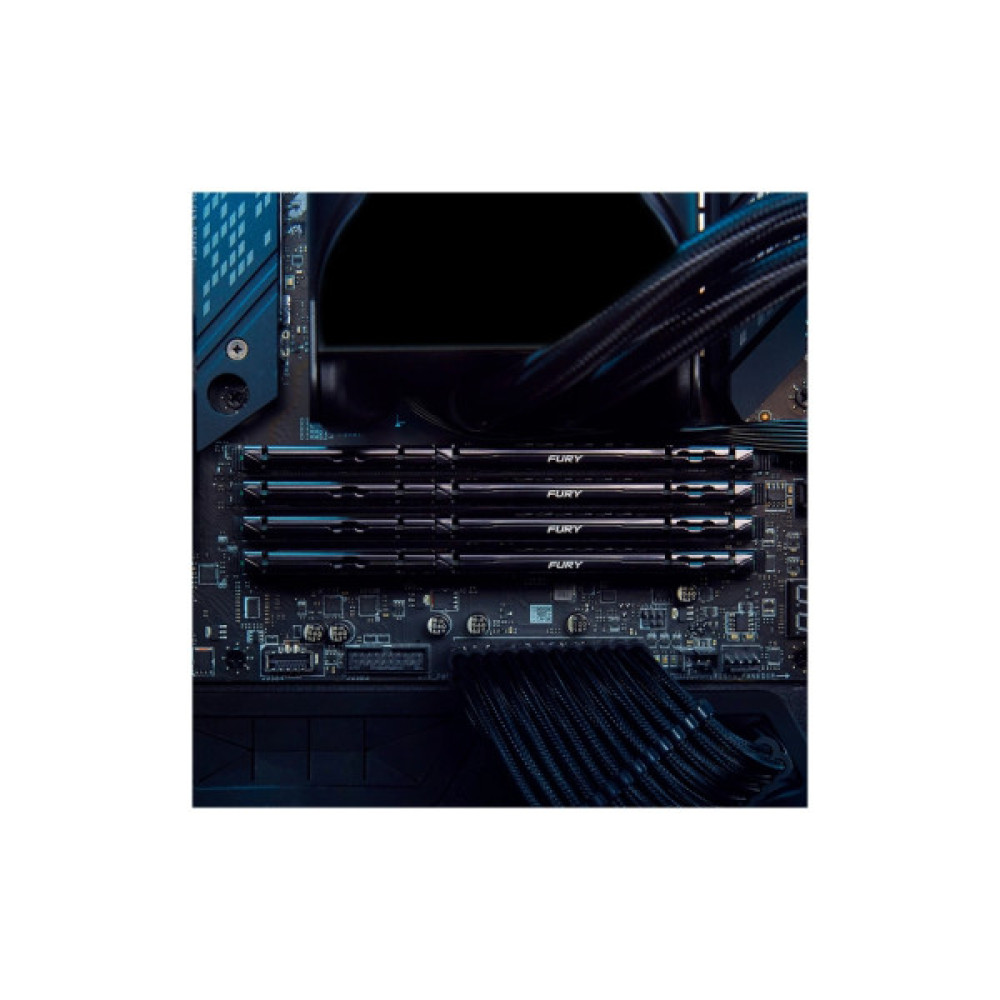 Модуль пам'яті для комп'ютера DDR5 32GB (2x16GB) 5200 MHz Beast AM5 Black Kingston Fury (ex.HyperX) (KF552C36BBEK2-32)