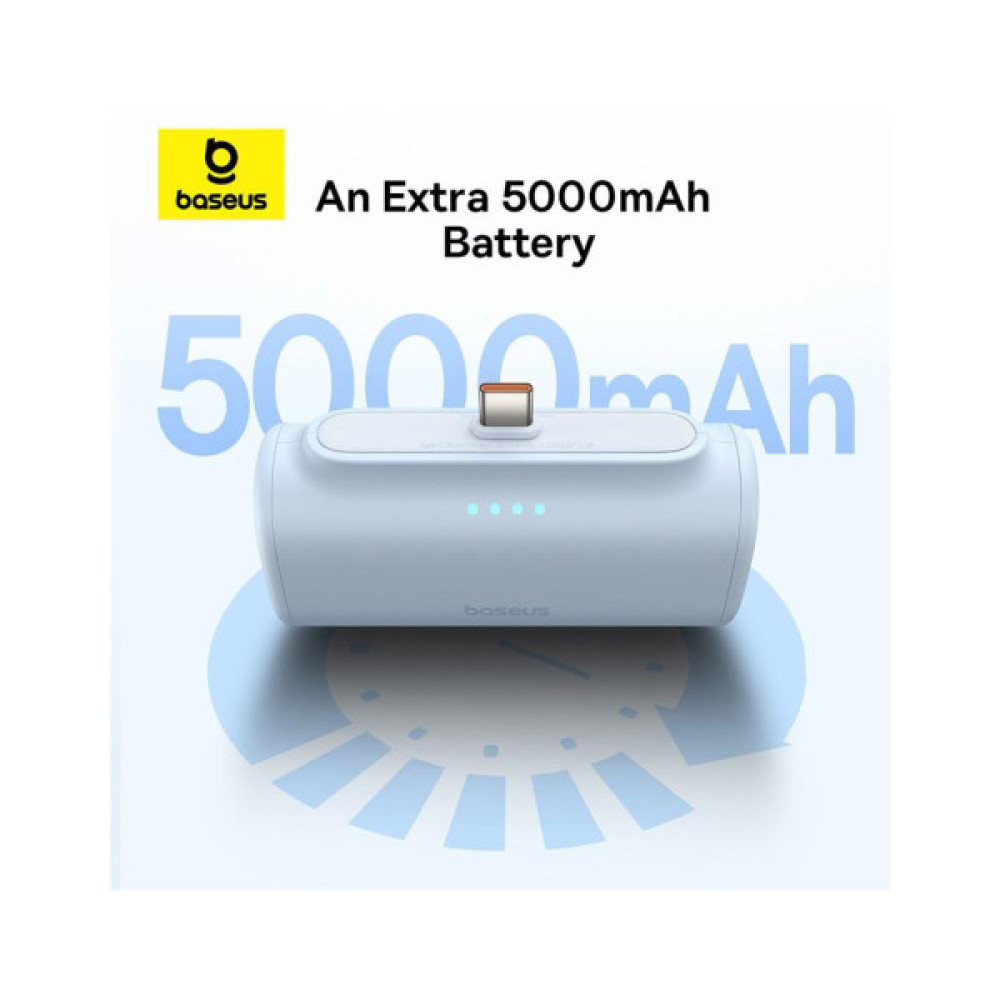 Батарея універсальна Baseus Compact 4900mAh 20W Type-C, White (PPWC05T) (P10068302212-00)