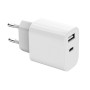 Зарядний пристрій Gembird 1xUSB-A+1xUSB-C 5V/2.4A (12W) white (TA-UC-2AC12-01) Зарядний пристрій Gembird 1xUSB-A+1xUSB-C 5V/2.4A (12W) white (TA-UC-2AC12-01)