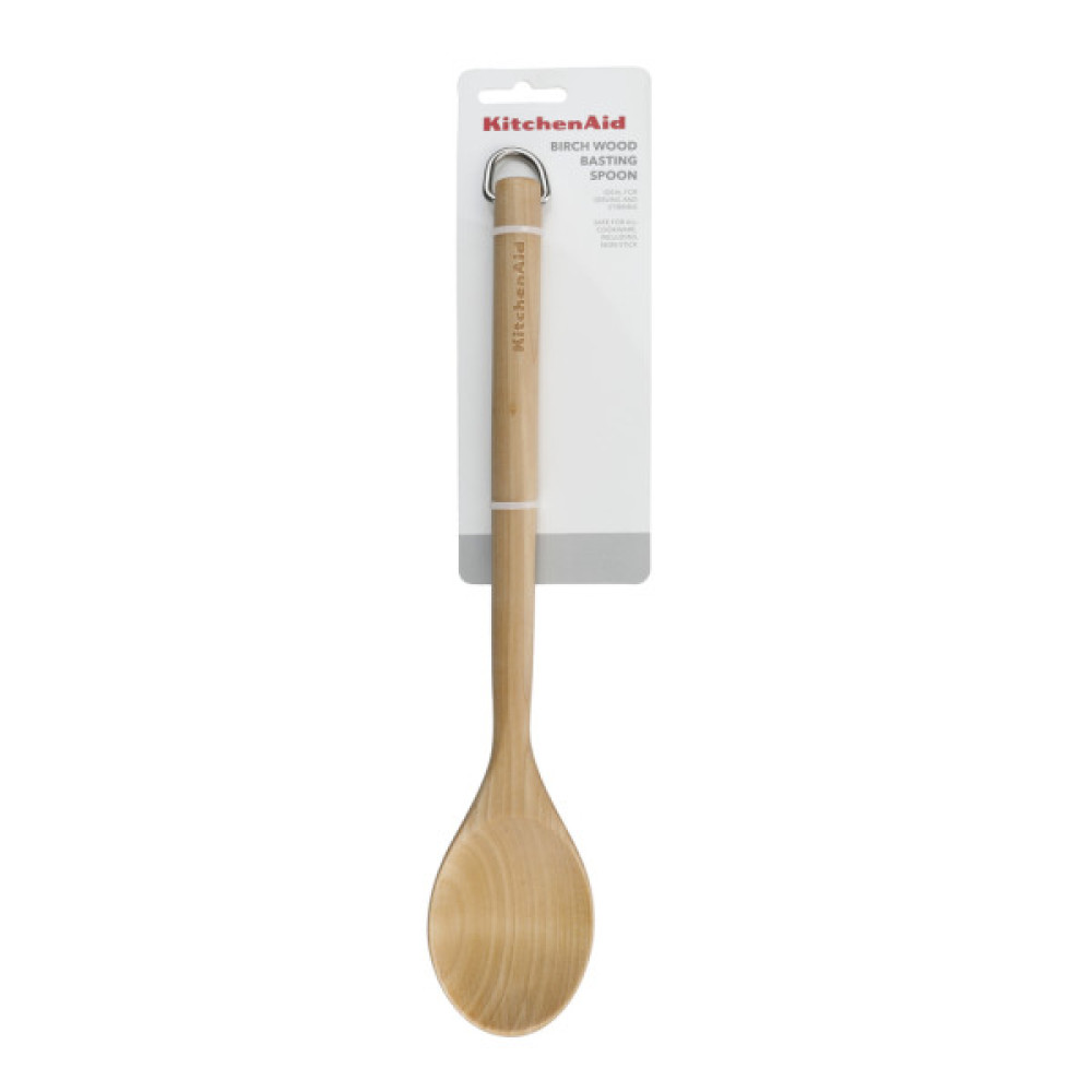Ложка кухарська KitchenAid Coreline для сервіровки, 34 см, береза (KQR703OHE)