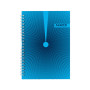 Блокнот Axent на спіралі А5 96 аркушів, клітинка, тверда обкладинка №32 (8032-32-A)