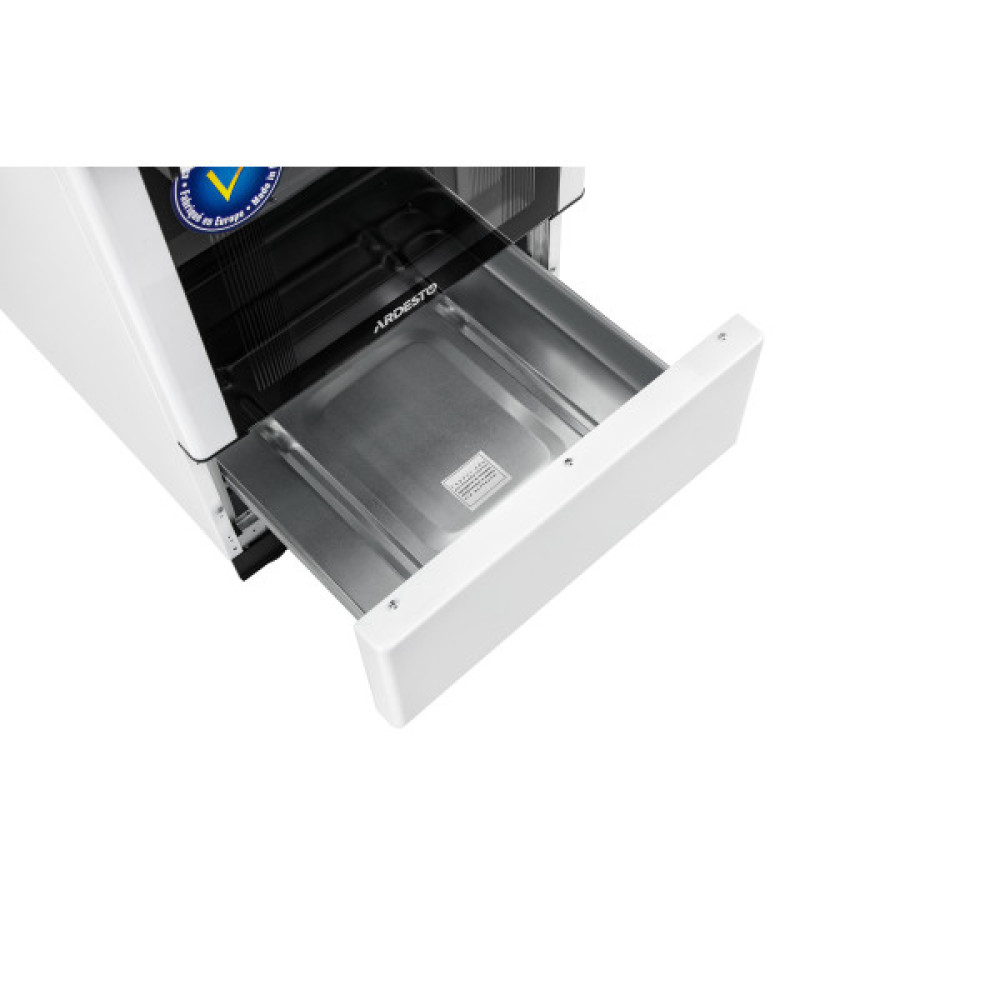 Плита ARDESTO комбі, 52л, 50x60см, конвекція, чавун, підсвічування, форсунки LPG (підключення газового балона), білий