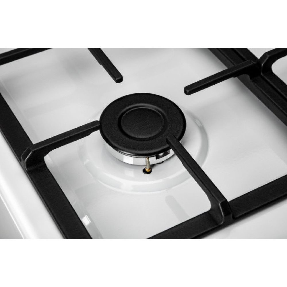 Плита ARDESTO комбі, 52л, 50x60см, конвекція, чавун, підсвічування, форсунки LPG (підключення газового балона), білий