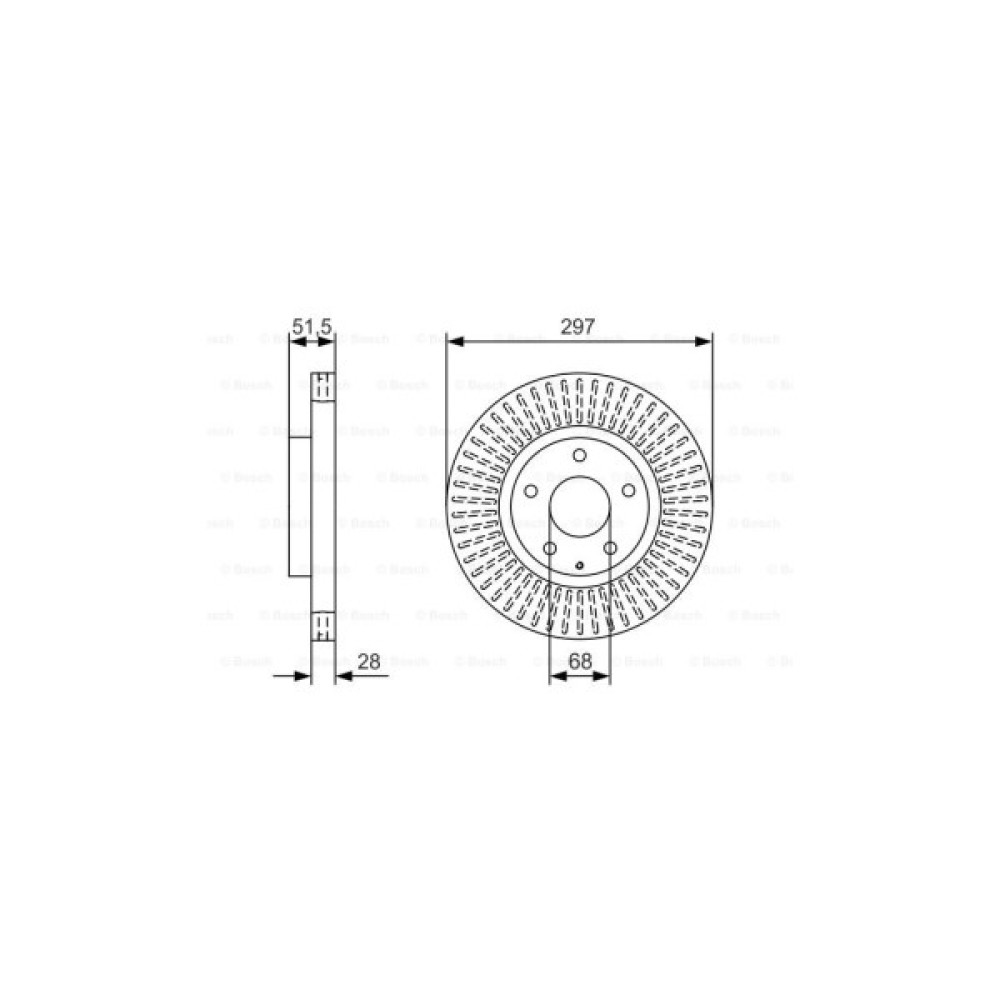 Гальмівний диск Bosch 0 986 479 B15