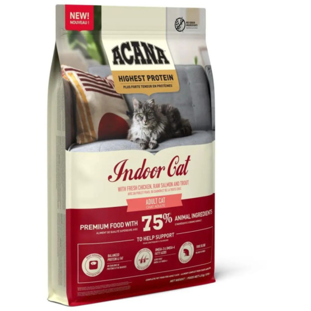 Сухий корм для кішок ACANA Highest Protein Indoor 4.5 кг (0064992723989)