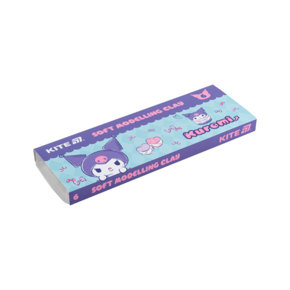 Пластилін Kite Kuromi восковий, 6 кольорів, 120 г (HK24-081)