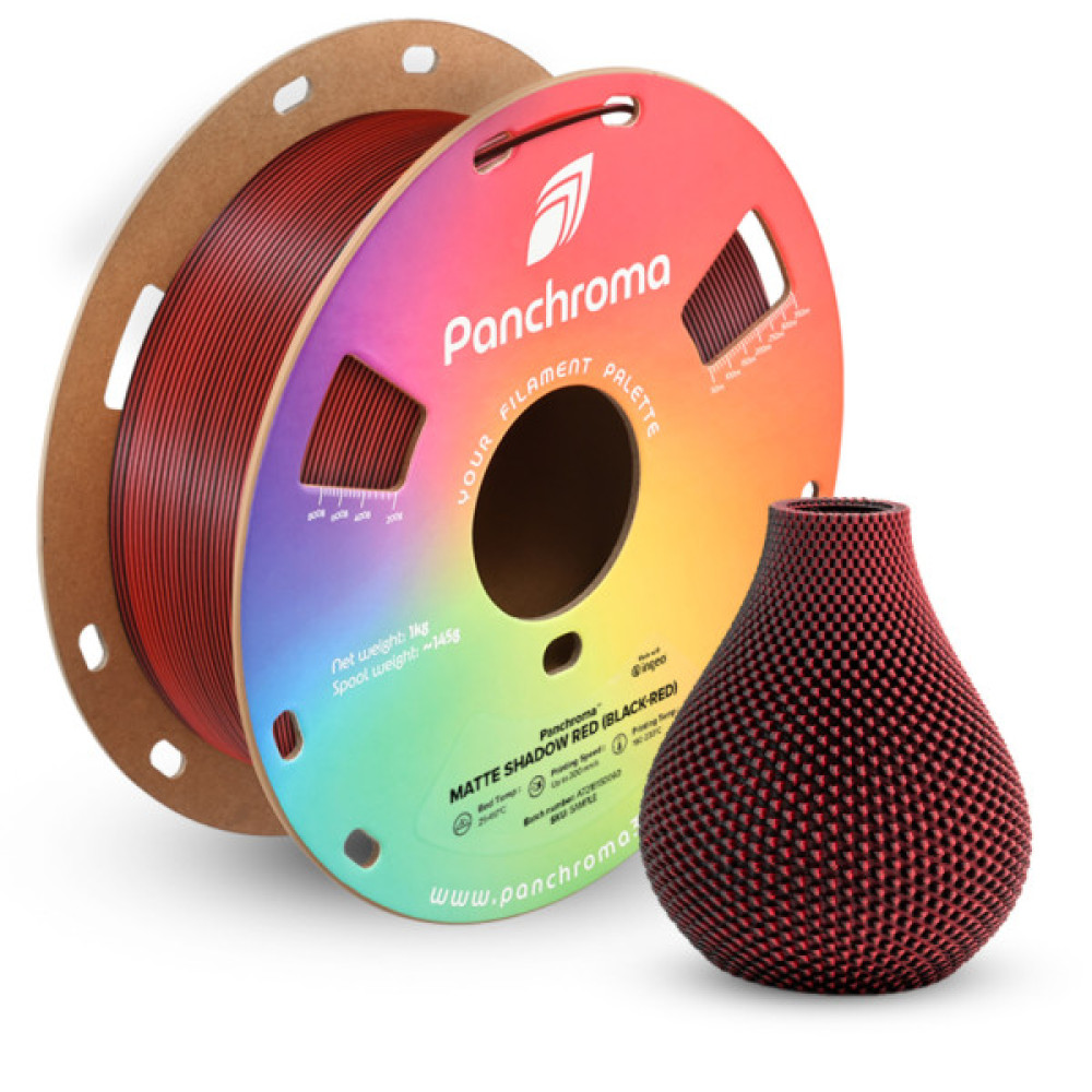 Пластик для 3D-принтера Polymaker PLA PANCHROMA DUAL MATTE 1,75mm 1kg SHADOW RED (CA04051)