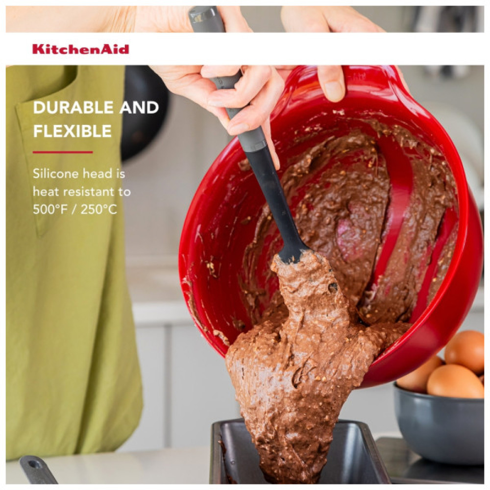 Лопатка кухонна KitchenAid Coreline для тіста, 30 см, сірий (KAS031OHCGG)