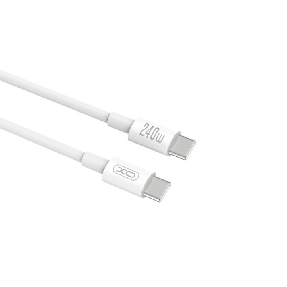 Дата кабель USB-C to USB-C 1.0m 240w White XO (NB-Q298-CC.white)