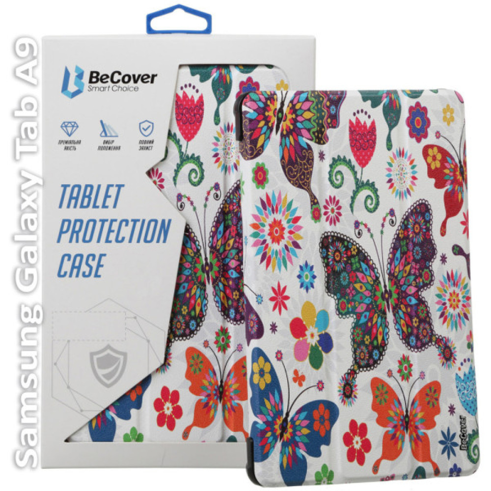 Чохол до планшета BeCover Smart Case Samsung Tab A9 SM-X115 8.7" Butterfly (709912) Чохол до планшета BeCover Smart Case Samsung Tab A9 SM-X115 8.7" Butterfly (709912)
