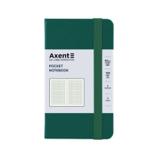 Книга записна Axent Partner 95x140 мм, 96 аркушів, клітинка, зелений ліс (8301-61-A)