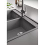 Мийка кухонна Franke Maris, фраграніт, прямокутник, без крила, 760х510х200мм, чаша - 2, врізна, MRG 620 TL, сірий камінь