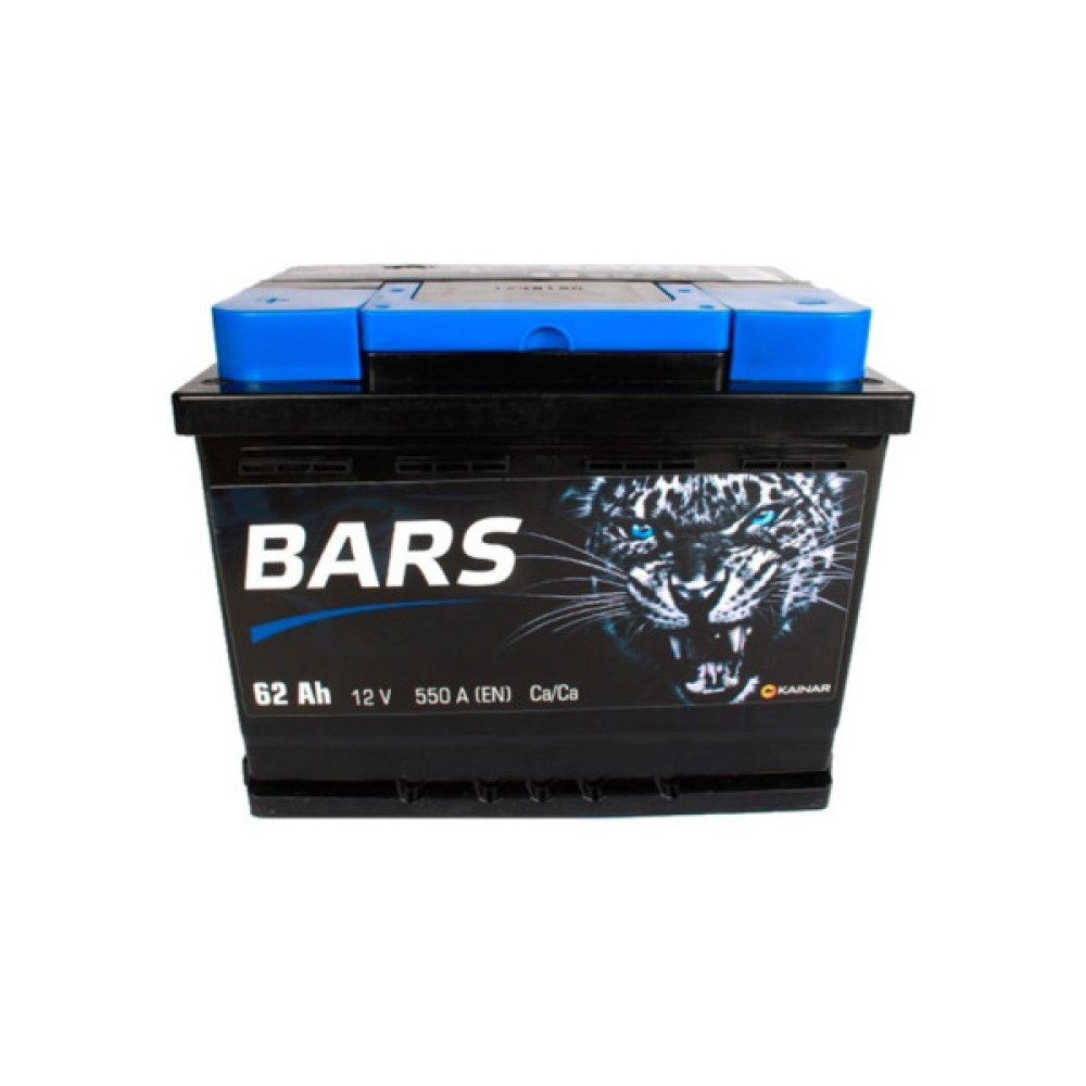 Акумулятор автомобільний Bars 62Ah Ев (-/+) (550EN)
