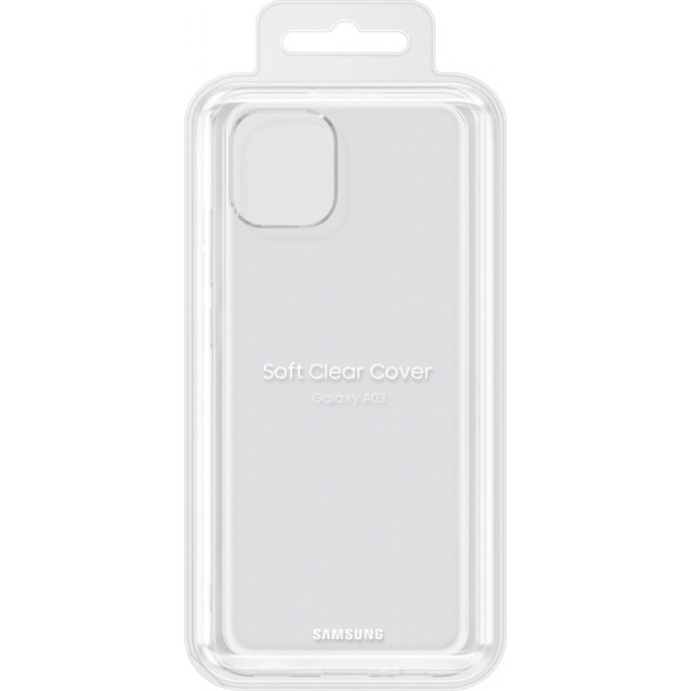 Чохол до мобільного телефона Samsung A03 Soft Clear Cover Transparent (EF-QA035TTEGRU)