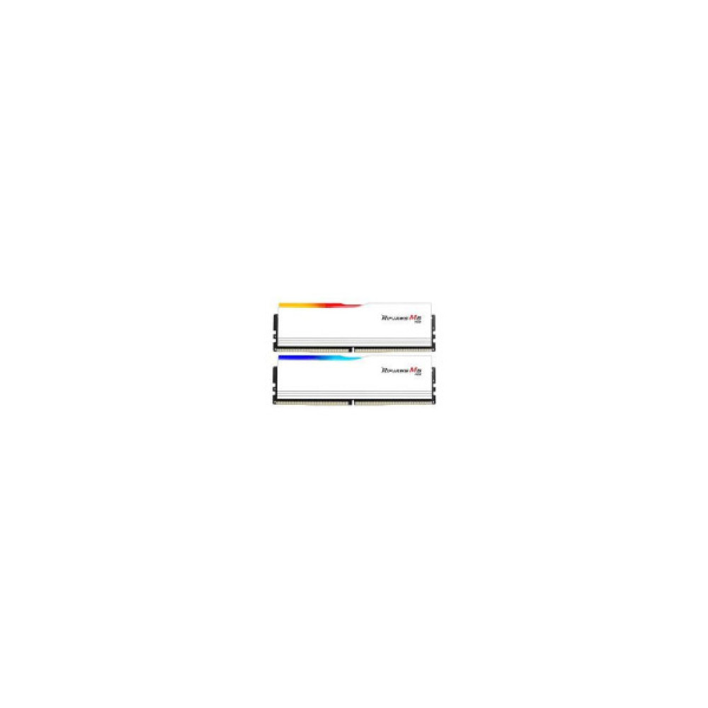 Модуль пам'яті для комп'ютера DDR5 32GB (2x16GB) 6400 MHz Ripjaws M5 RGB Matte White G.Skill (F5-6400J3648F16GX2-RM5RW)