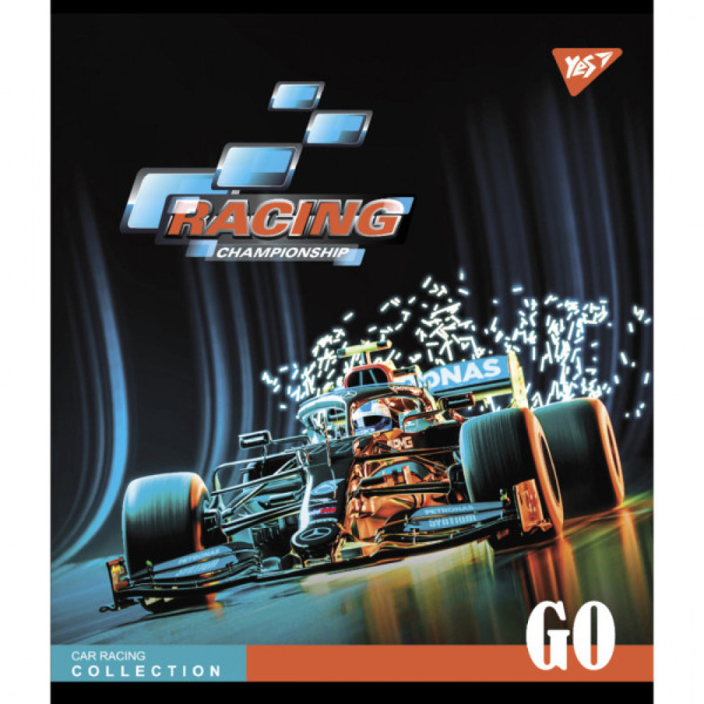 Зошит Yes А5 Racing championship 96 аркушів клітинка (766897)