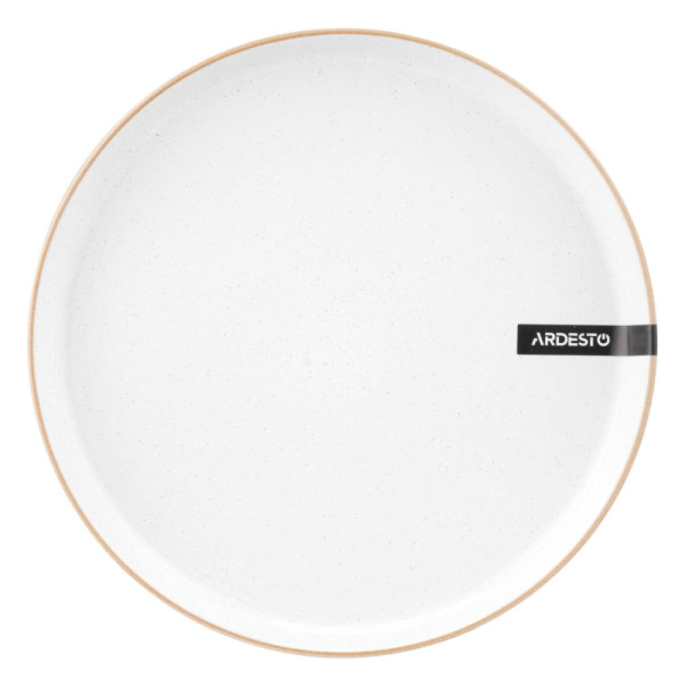 Тарілка Ardesto Apulia, 26.6см, кераміка, білий (AR2927AW)