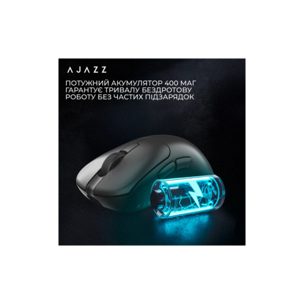 Мишка Ajazz AJ179PRO Wireless/Bluetooth/USB Charging Dock Black (AJ179-PRO-B)