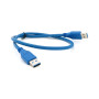Дата кабель USB 3.0 AM/AM 0.6m Blue Voltronic (YT-3.0AM+AM-0.6)
