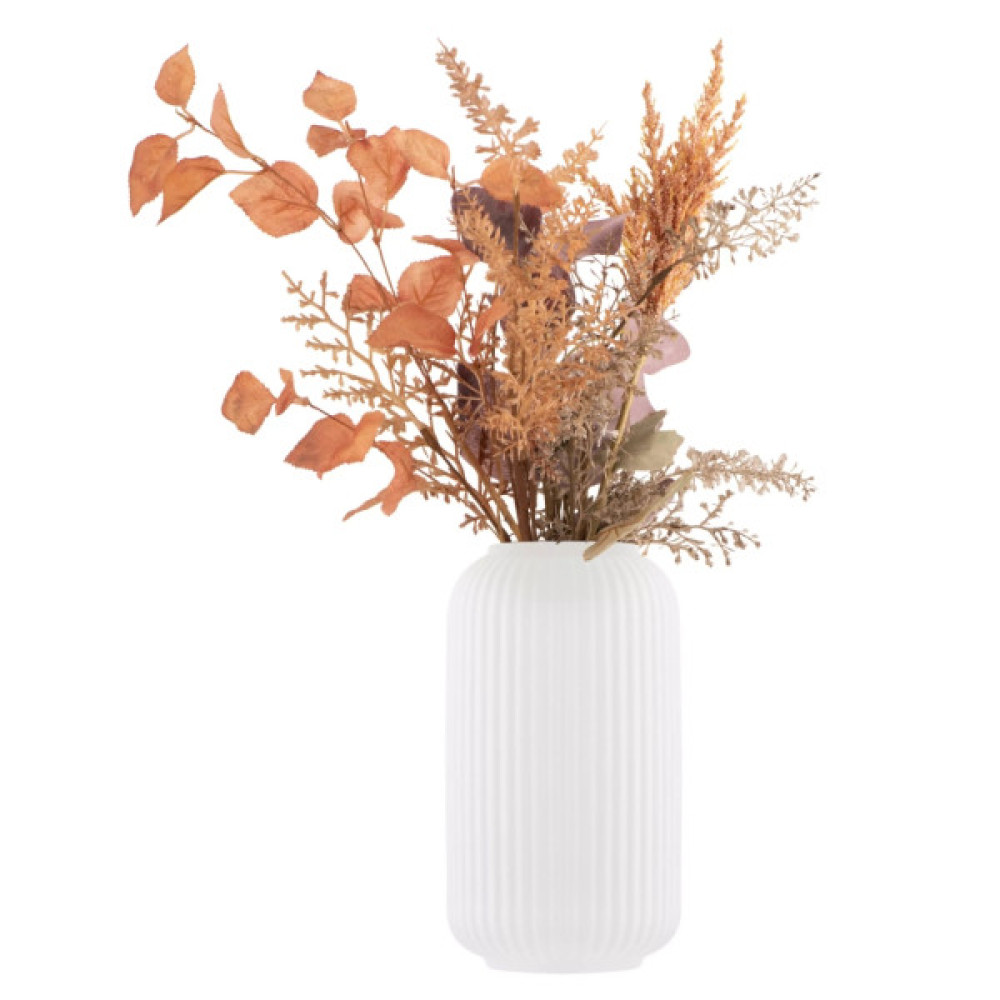 Ваза Ardesto Loreto, 12.2х21.5см, порцеляна, білий (AR3817W)