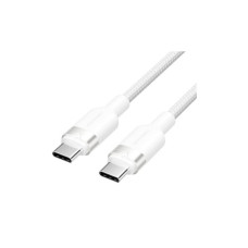 Дата кабель USB-C to USB-C 1.0m 60W aluminum alloy white Vention (TRDWF)