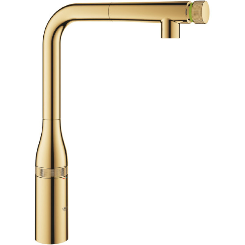 Змішувач для кухні Grohe Essence Smart Control, довж.виливу - 199мм, поворотний/витяжний, вентиль/кнопка, прохолодний схід сонця