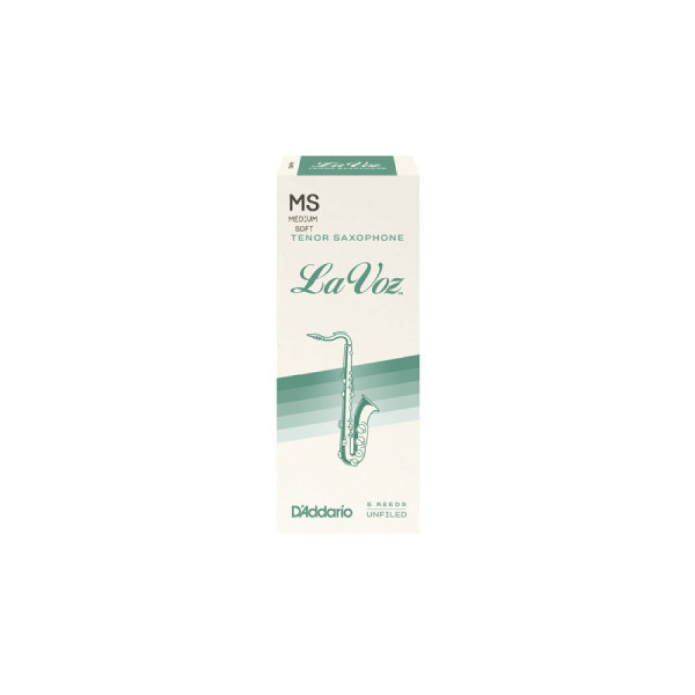 Тростина для саксофона D'Addario La Voz - Tenor Sax Medium Soft - 5 Pack (RKC05MS)